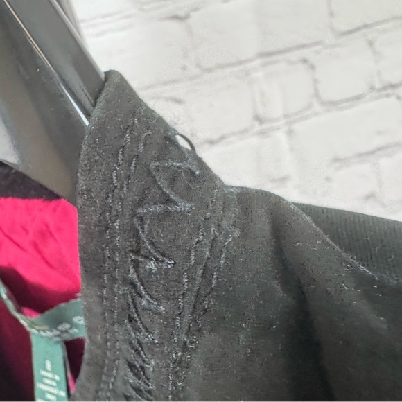 Ralph Lauren Black Suede Button Down Vest Size 8 - Picture 7 of 7